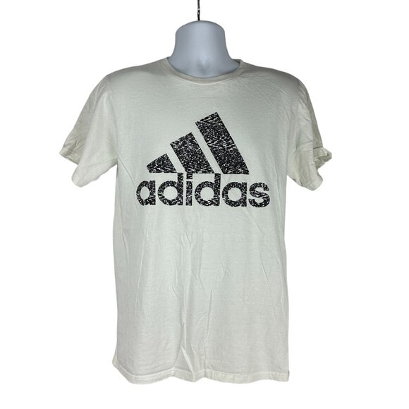 Adidas Men's The Go-To Tee Short Sleeved Crew Neck T-Shirt Size M White - Picture 1 of 3